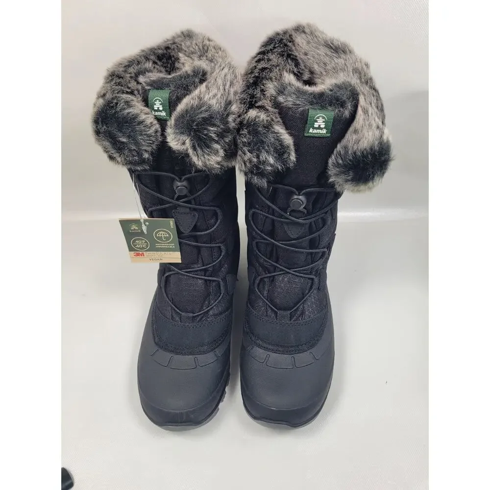 Kamik Women's Momentum L2 Waterproof Winter Boots Black Size 8 - Picture 3 of 14